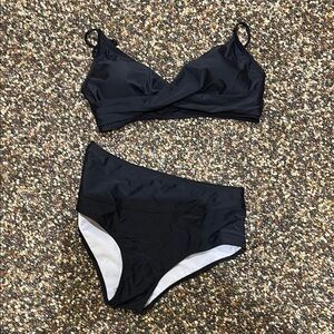 Black Women's Swimwear Set